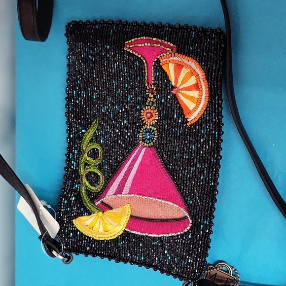 Mary Frances Take a Sip Leather Crossbody Phone Bag - Picture 4 of 14